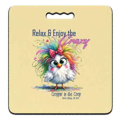 Yellow Croppin' in the Coop seat cushion