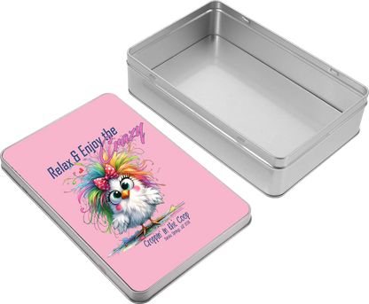 Croppin' in the Coop keepsake tin case