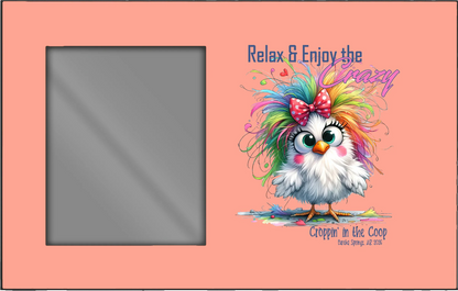 Orange horizontal Croppin' in the Coop picture frame