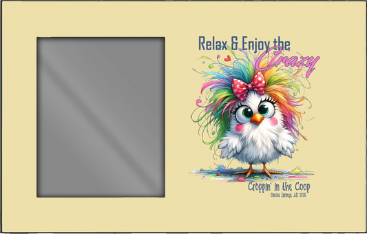 Yellow horizontal Croppin' in the Coop picture frame