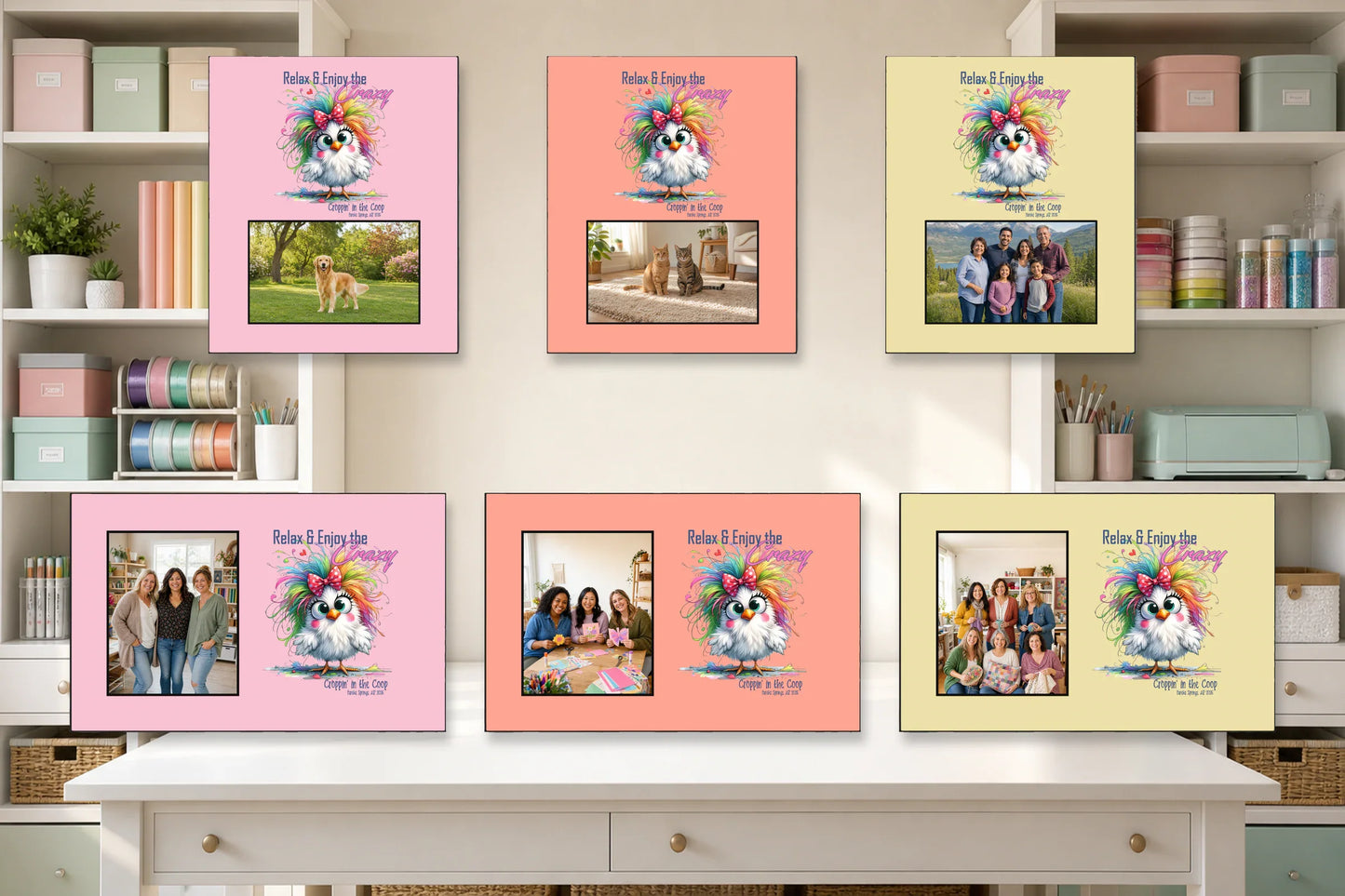 Croppin' in the Coop picture frame color choices
