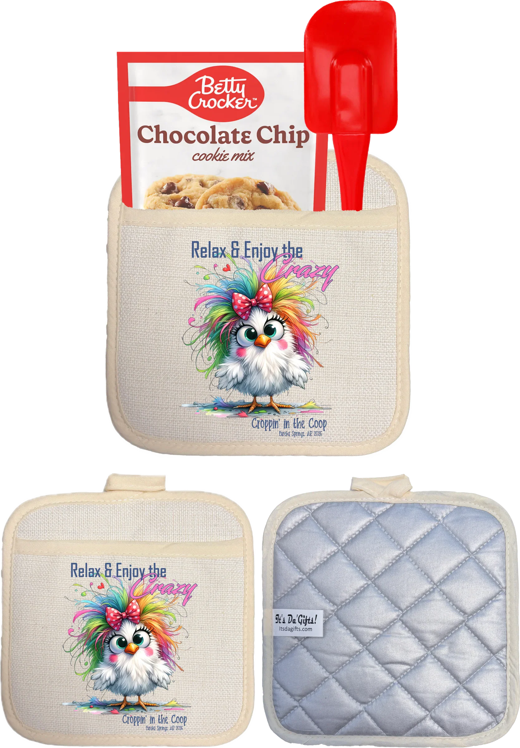 Croppin' in the Coop pot holder