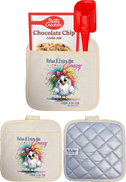 Croppin' in the Coop pot holder