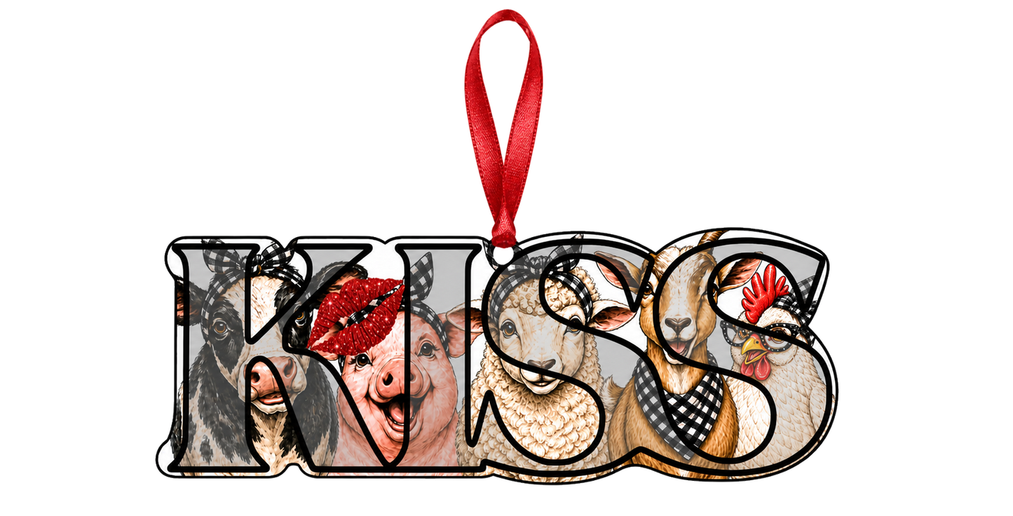 K.I.S.S. keepsake ornament front