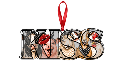 K.I.S.S. keepsake ornament front
