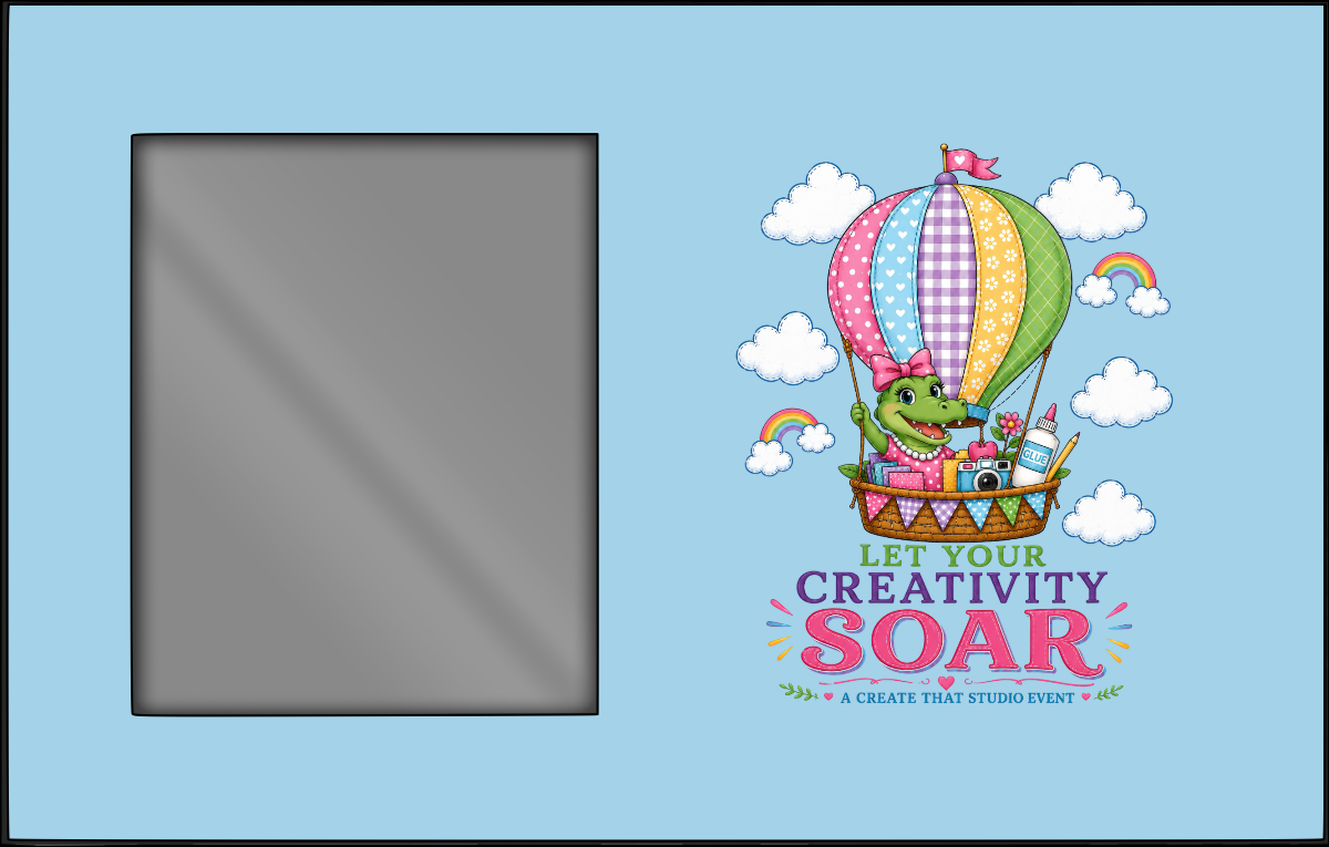 Let Your Creativity Soar landscape picture frame mockup