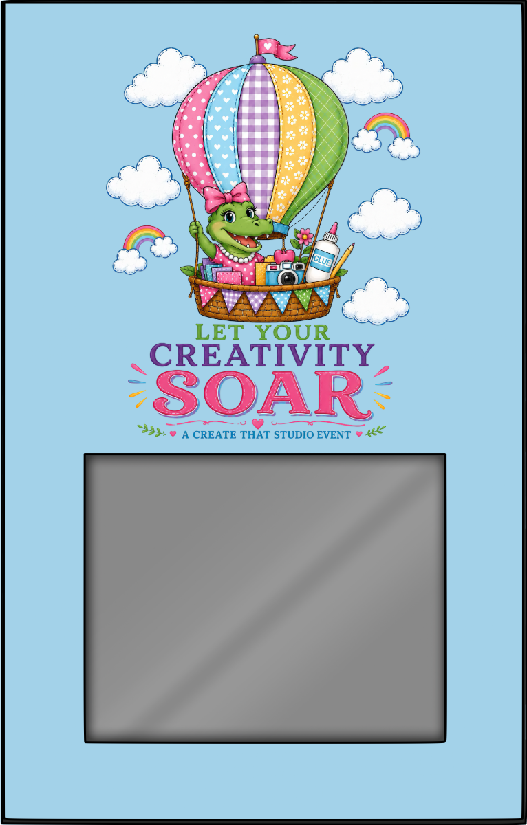 Let Your Creativity Soar portrait picture frame mockup