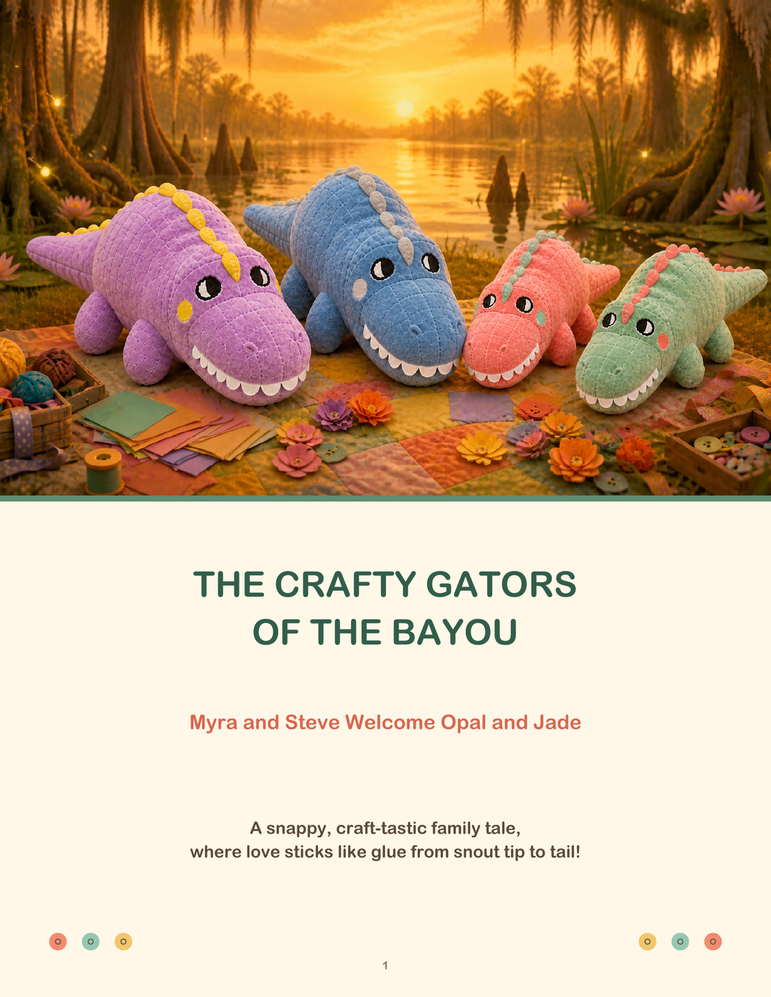 Opal and Jade free children's book preview - cover and page 1