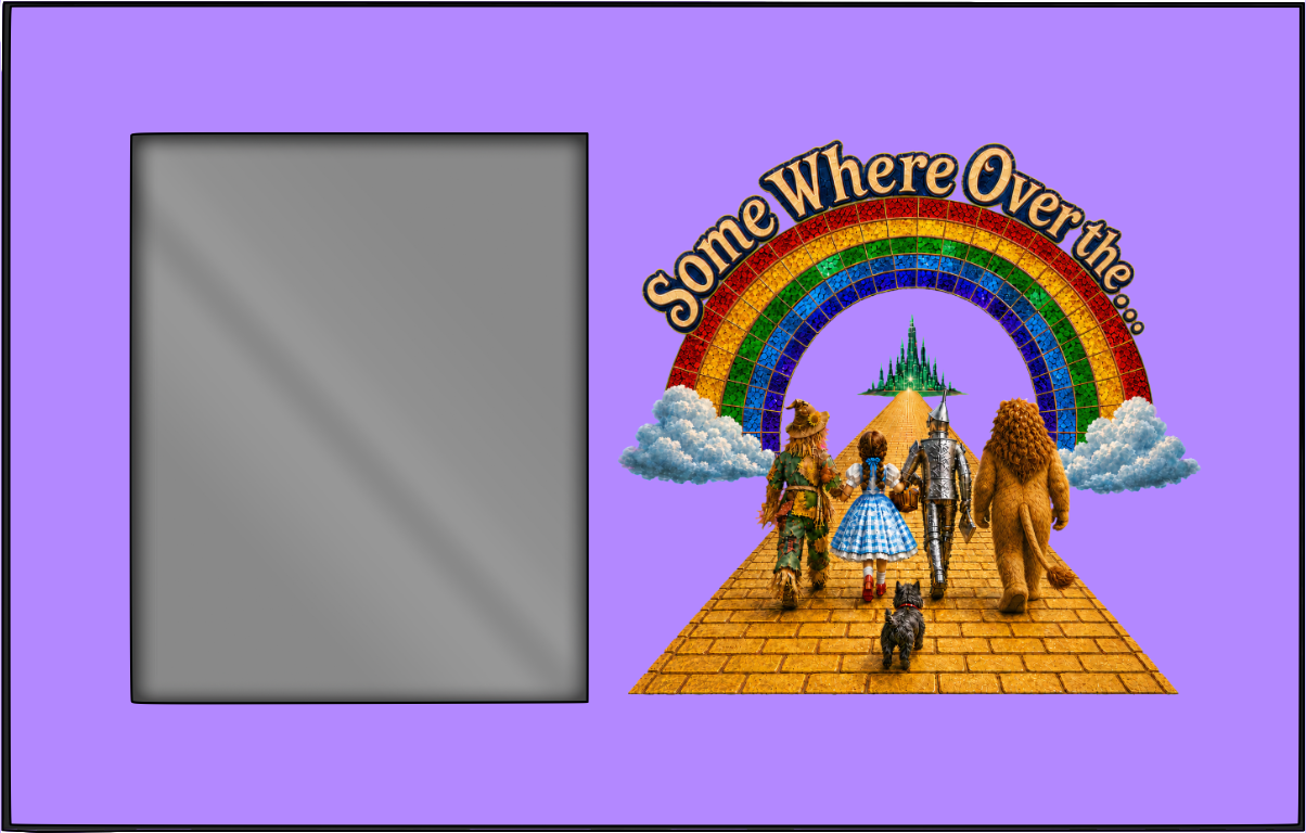 SOTR26 Picture Frame - Landscape - Bright Lavender